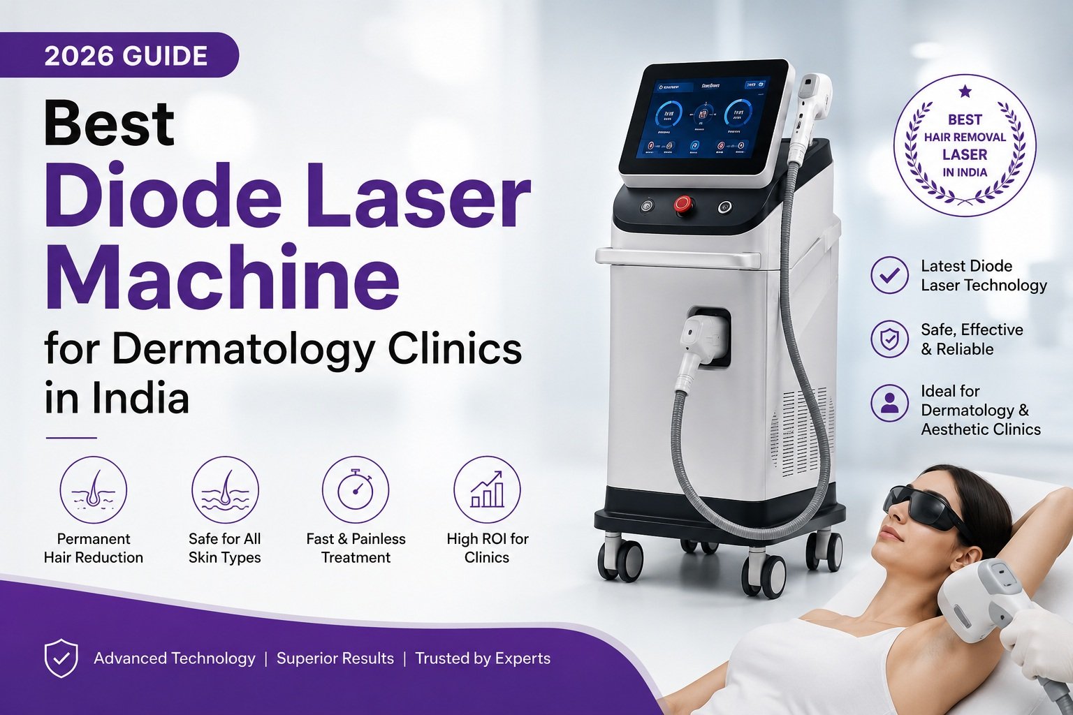 Best Diode Laser Machine for Dermatology Clinics in India (2026 Guide)