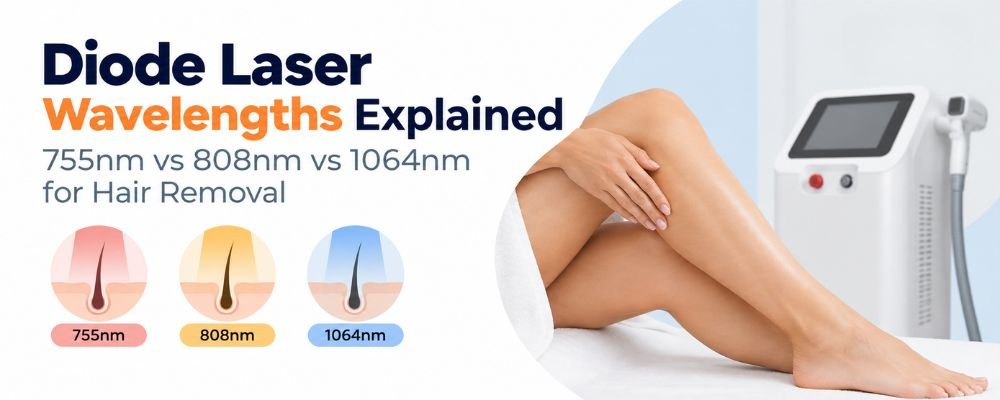 Diode Laser Wavelengths Explained: 755nm vs 808nm vs 1064nm for Hair Removal