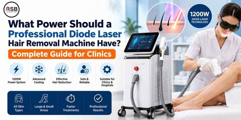 What Power Should a Professional Diode Laser Hair Removal Machine Have?